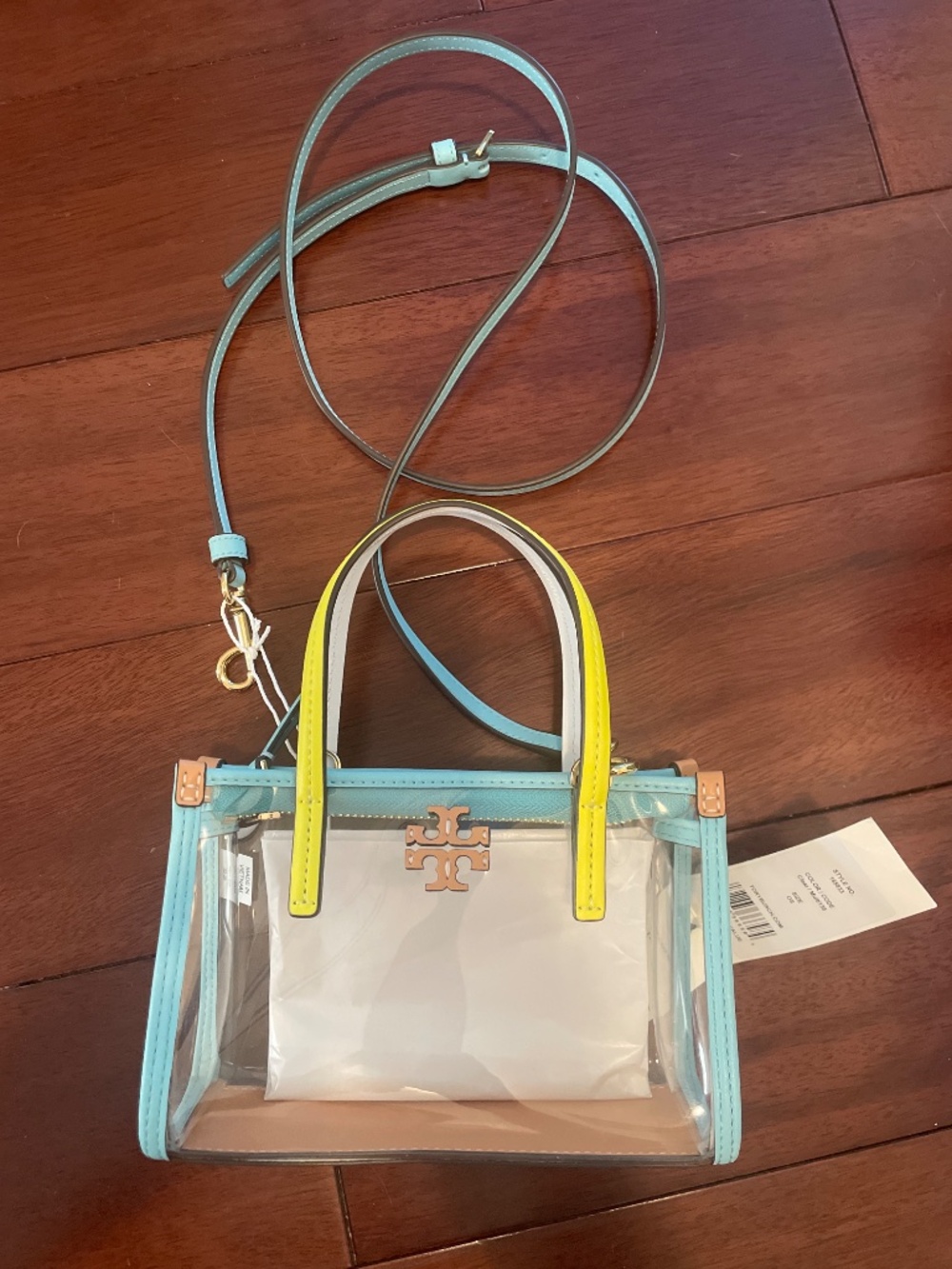 Brand New NWT Tory Burch Blake Clear Mini Tote purse bag TB - Picture 2 of 16